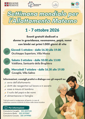 Settimana mondiale per l'Allattamento Materno